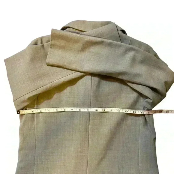 GAP Women's Knee-length Classic Overcoat Coat Long Sleeve Notched Collar Grey S - Picture 13 of 14